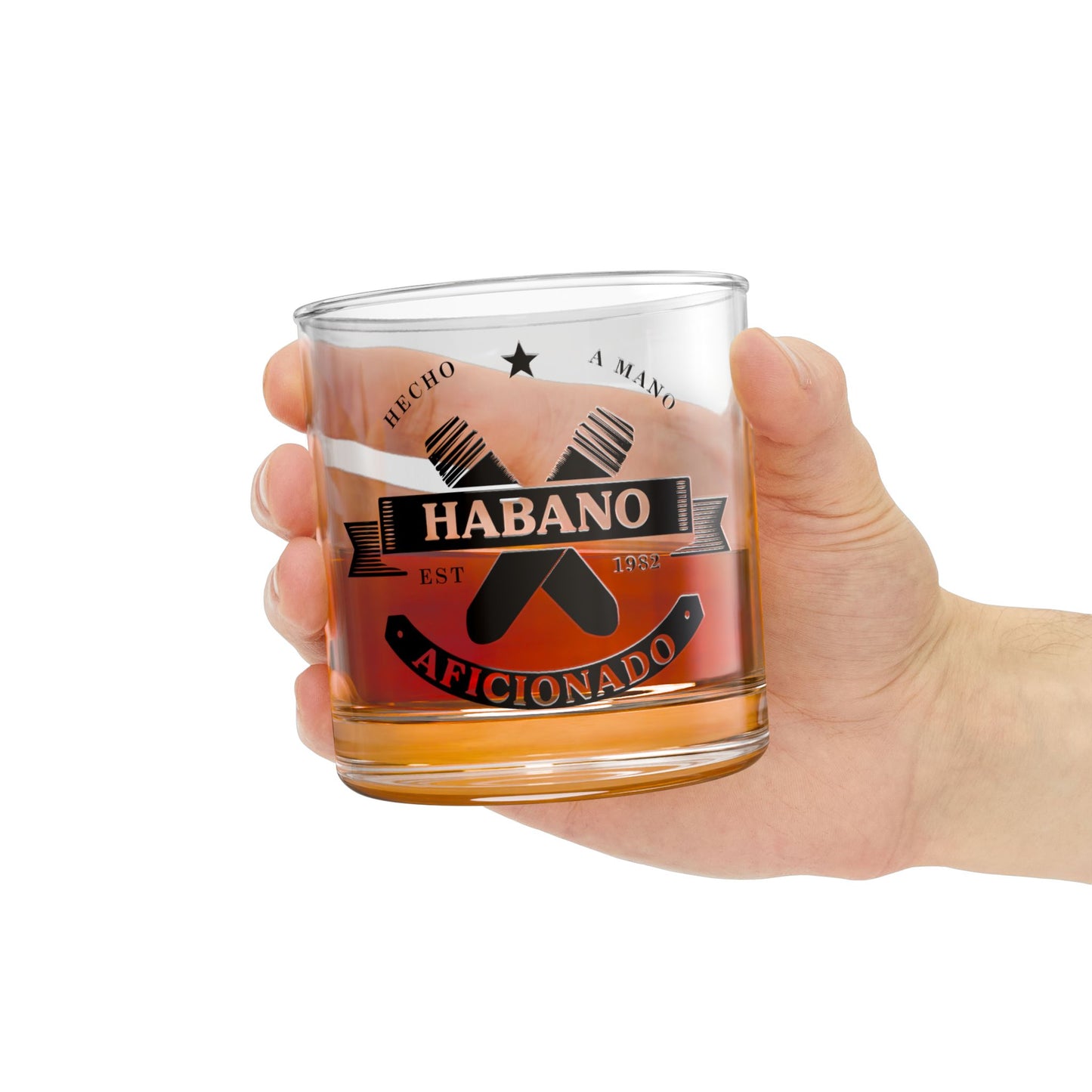 Habana Aficionado Whisky Glass, 10oz