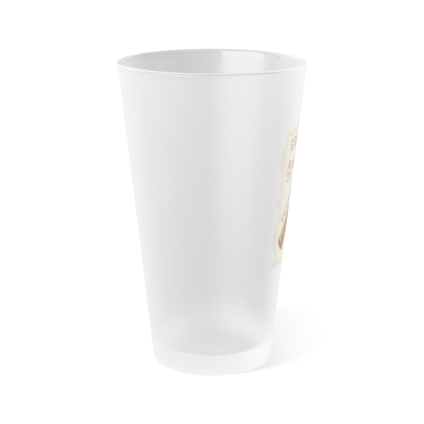 Grandpa Aged To Perfection Frosted Pint Glass, 16oz