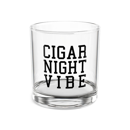 Cigar Night Vibe Whiskey Glass, 10oz